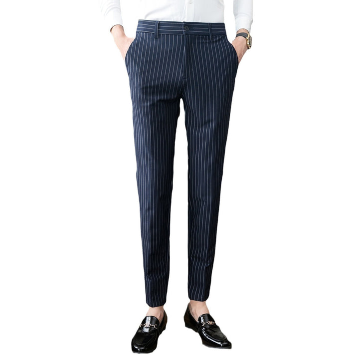 Men's Classic Cotton Straight-Leg Trousers