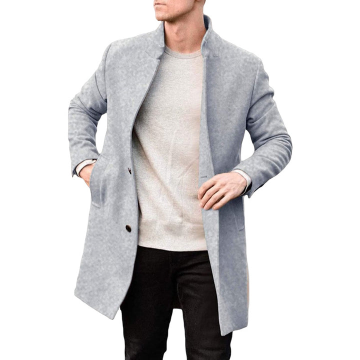 Autumn And Winter New Thick Woolen Men's Coat