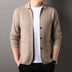 Men's Slim Fit Knitted Cardigan - Youthful Style