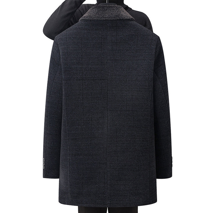 Men's Woolen Cardigan for the Elderly - Cozy and Warm