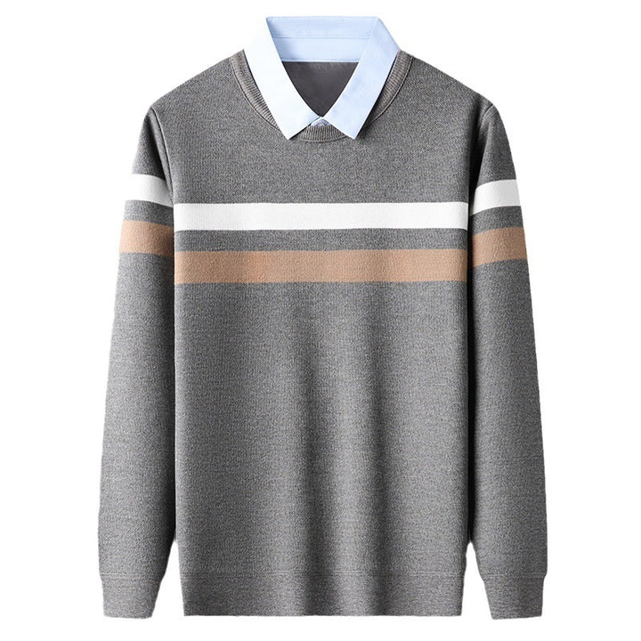 Men's Cotton Blend Pullover Sweater