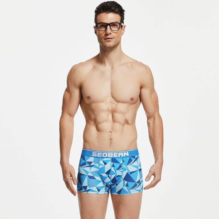 Fashion Geometry Pattern U Convex Boxers