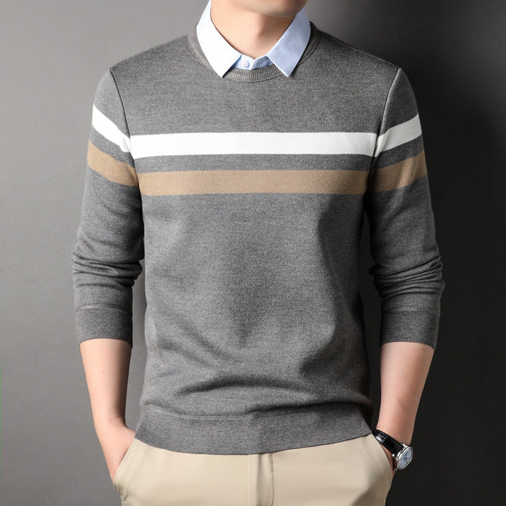 Men's Cotton Blend Pullover Sweater