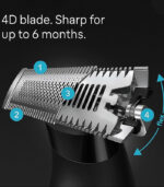 Braun Series XT3 Hybrid Electric Shaver & Beard Trimmer – 4D Blade, Wet & Dry Use, Black (XT3200) - Image 4